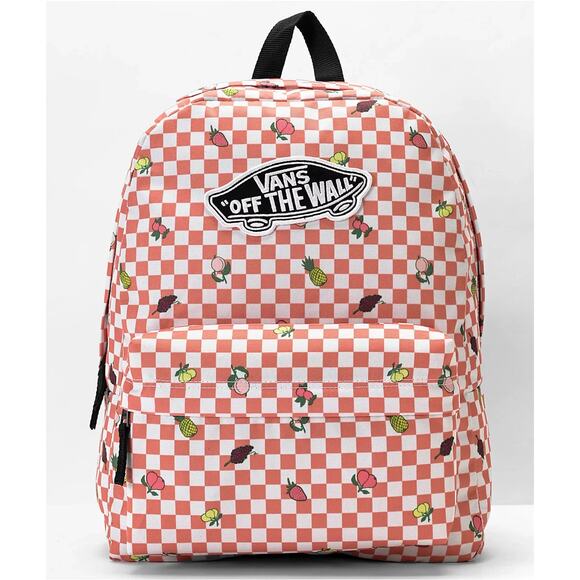 Vans REALM Sunbaked/Marshmallow Checkerboard Backpack, NEW WITH TAGS!!!